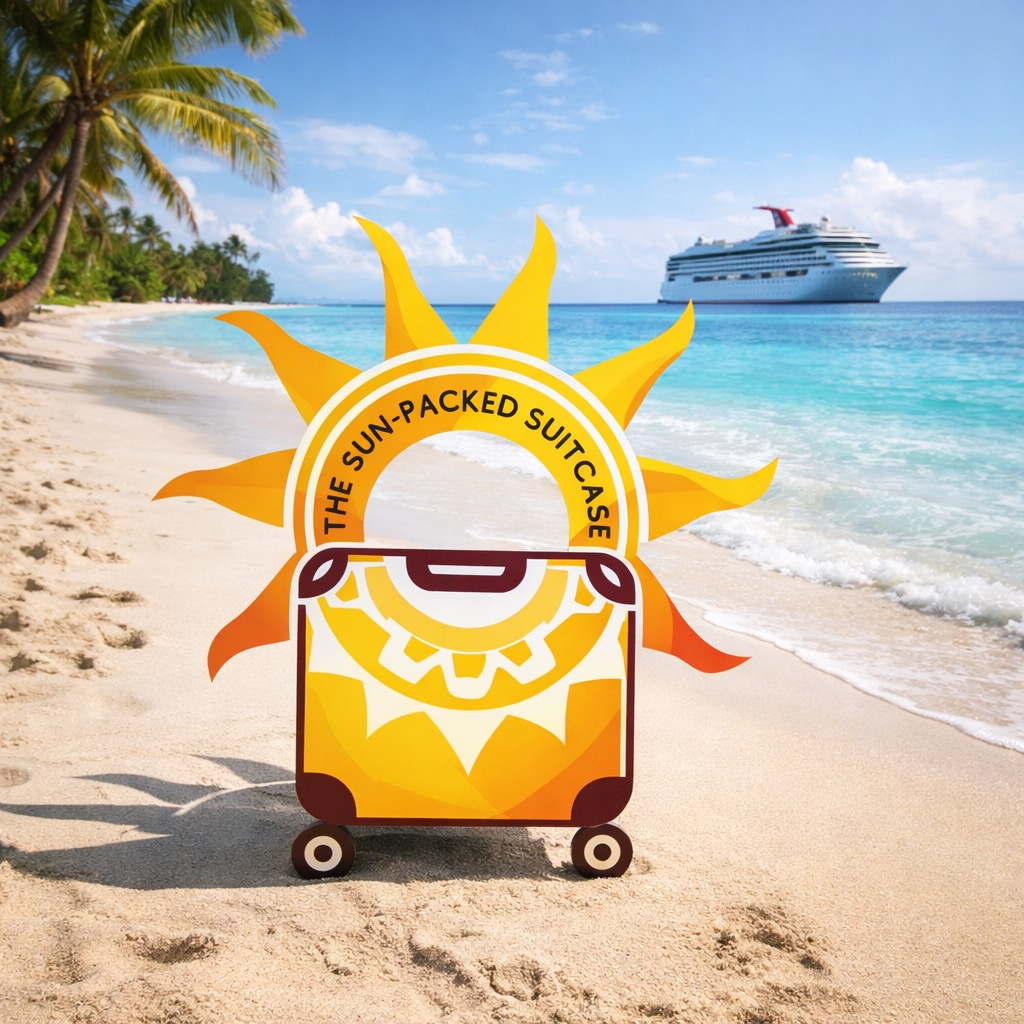 The Sun-Packed Suitcase | Cruising with Lynnie logo